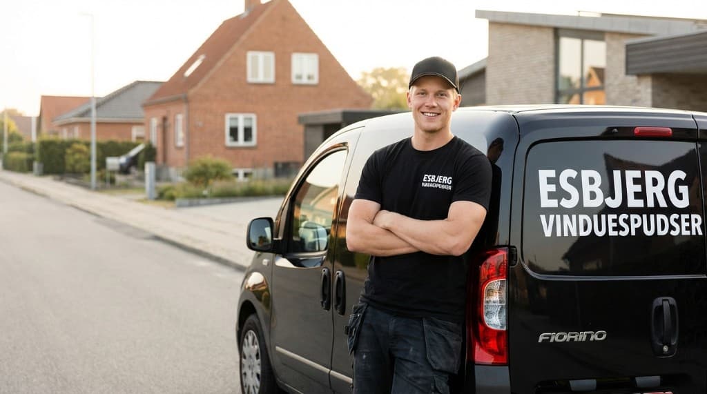 Udvendig vinduespudsning – også større højder med professionelt udstyr